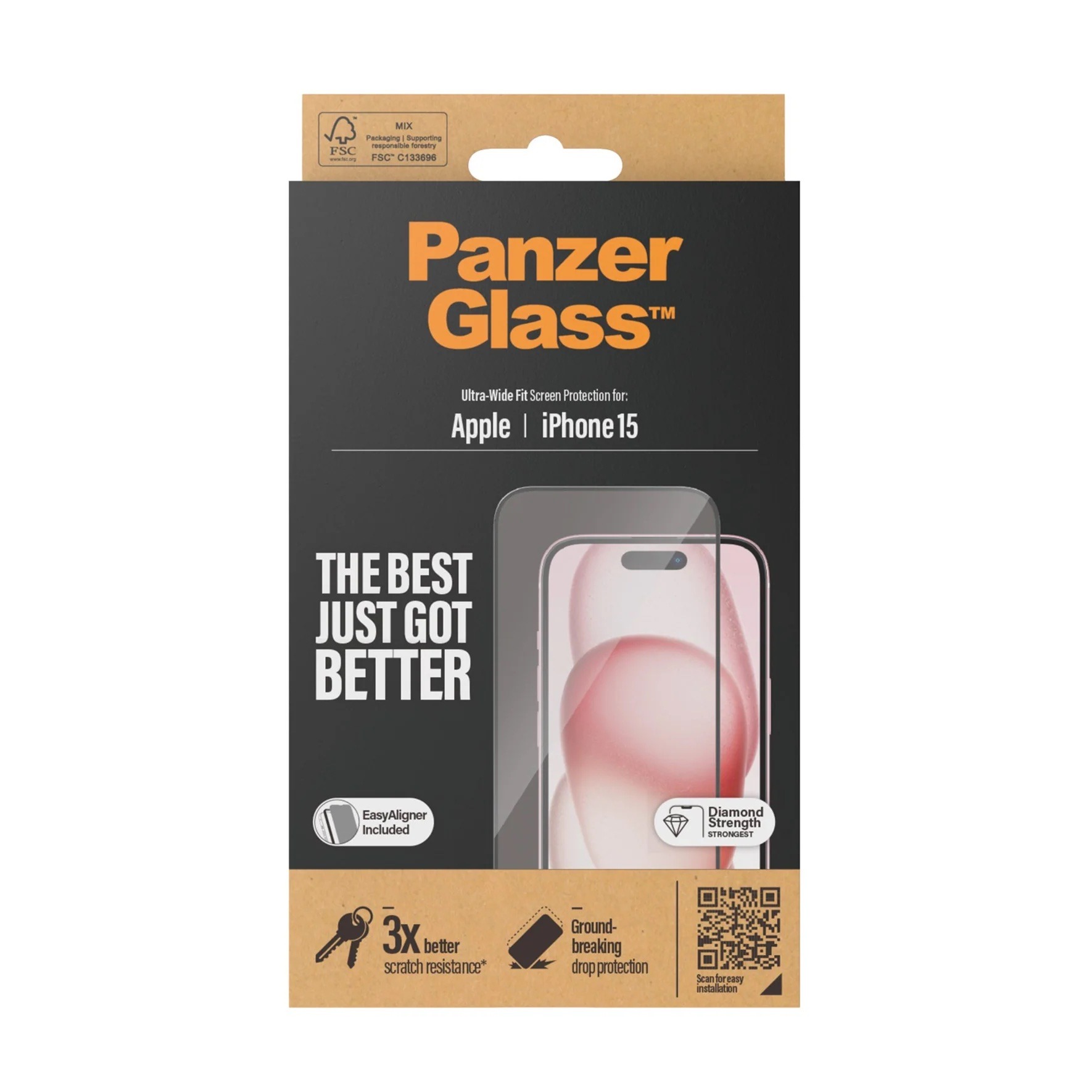 PROTECTEUR D'ÉCRAN PANZERGLASS® IPHONE 15 – Image 2