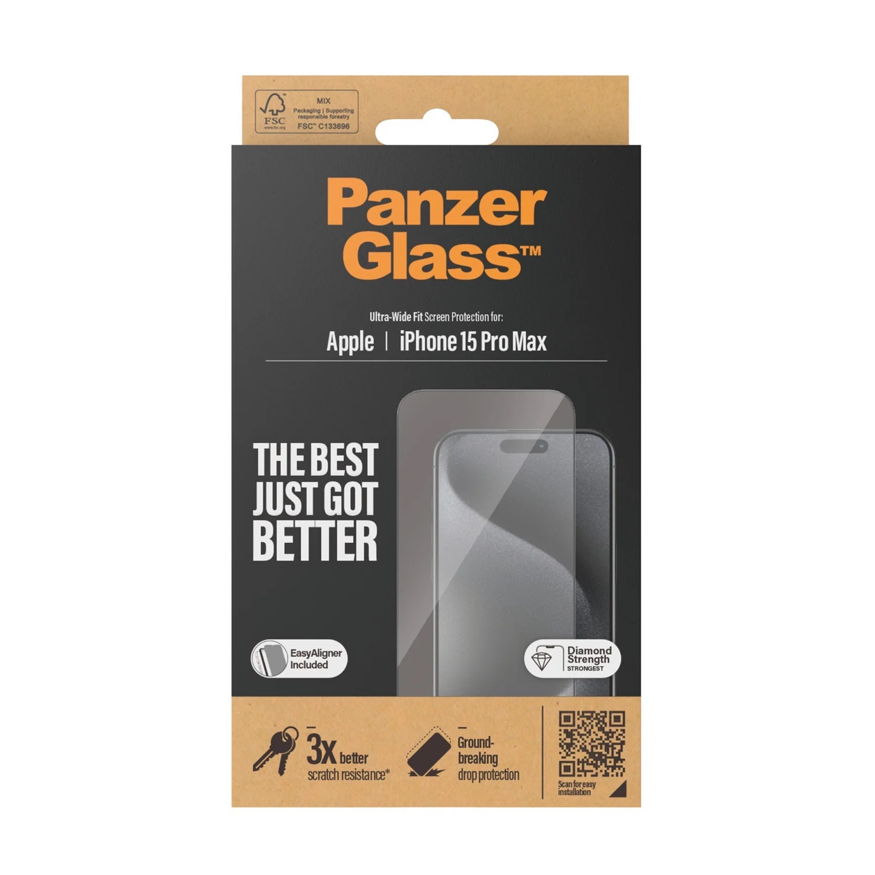 PROTECTEUR D'ÉCRAN PANZERGLASS® IPHONE 15 PRO MAX – Image 2