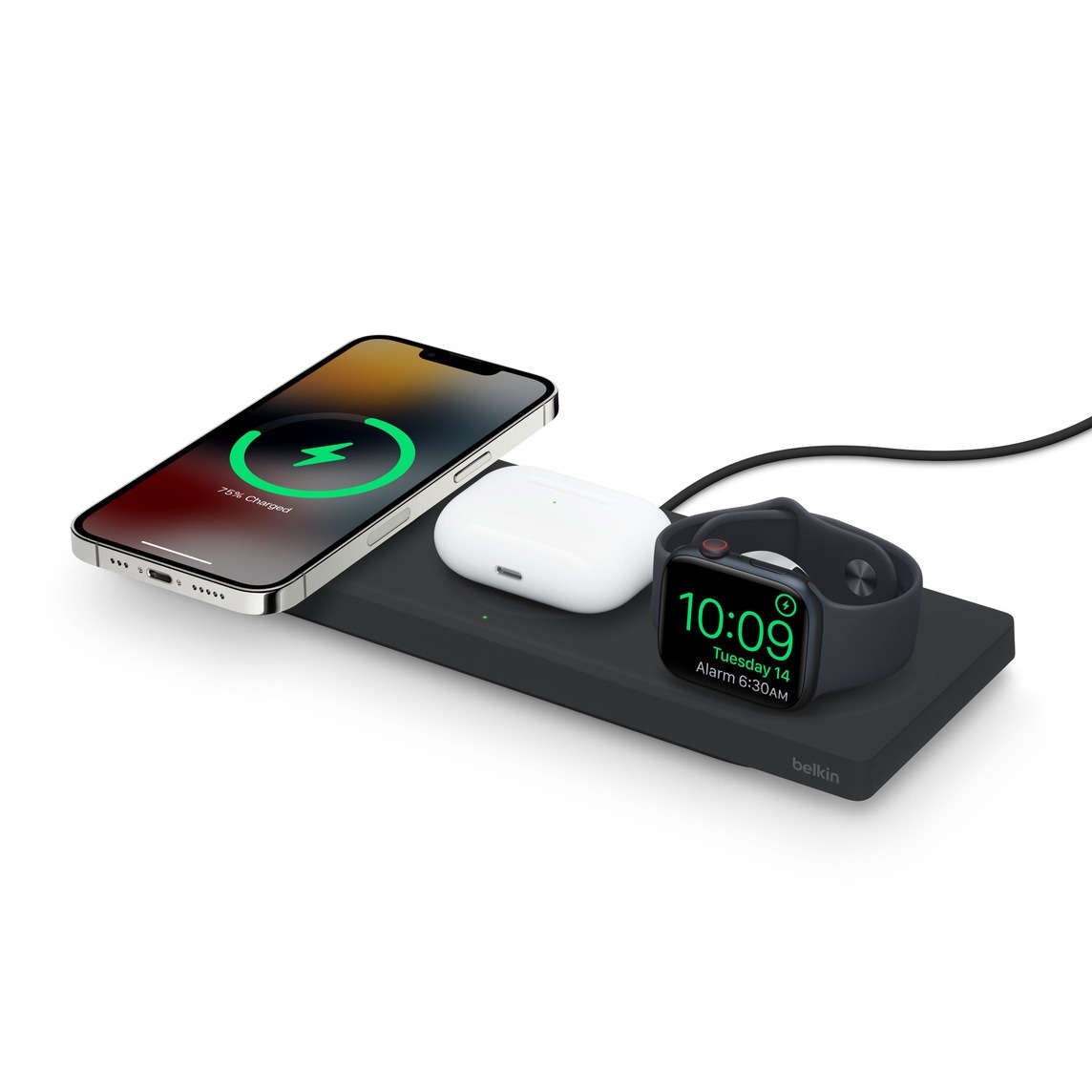 Station de charge sans fil 3-en-1 BOOST↑CHARGE PRO de Belkin avec MagSafe – Image 2