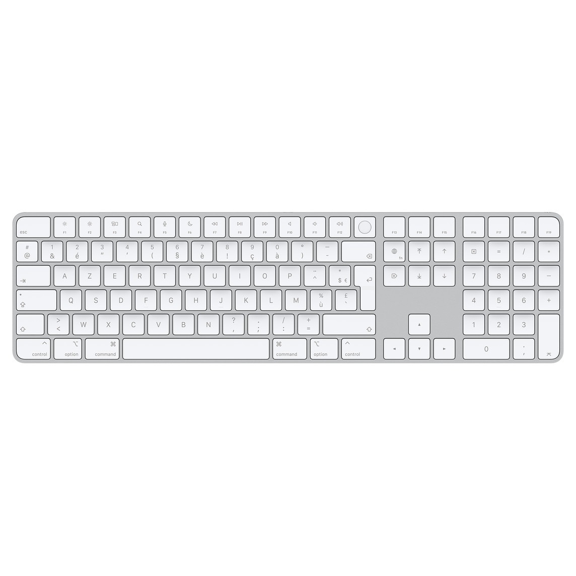 Magic Keyboard avec Touch ID et pavé numérique pour les Mac avec puce Apple - Français - Touches noires – Image 2