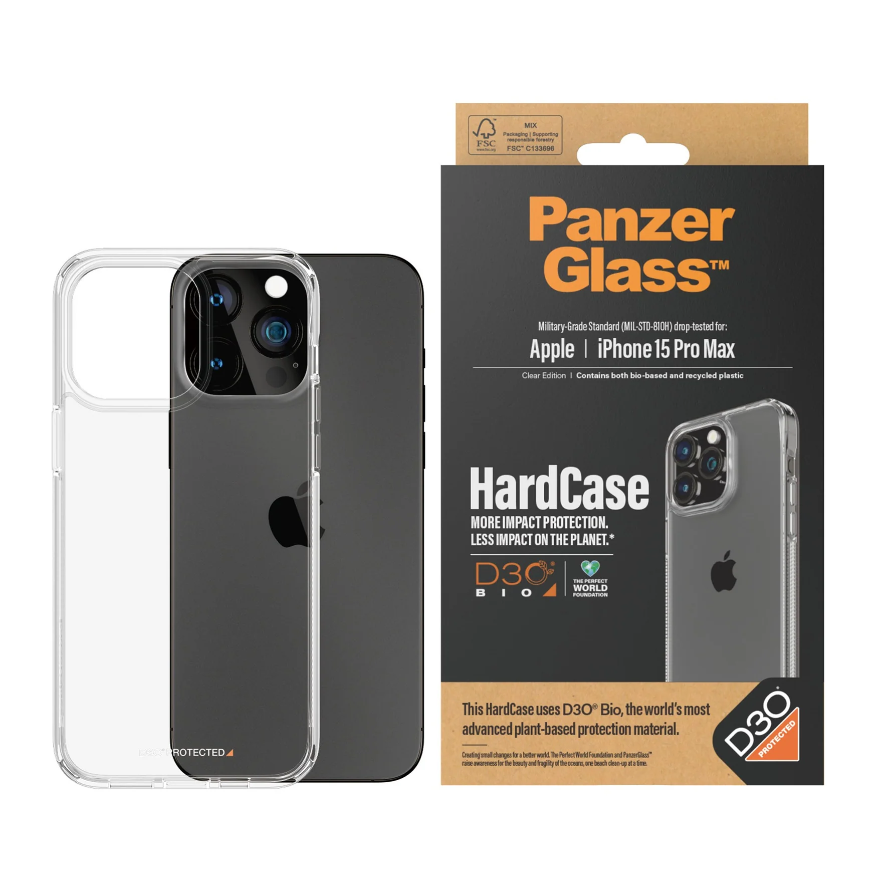 ÉTUI RIGIDE PANZERGLASS® AVEC D3O IPHONE 15 PRO MAX – Image 2